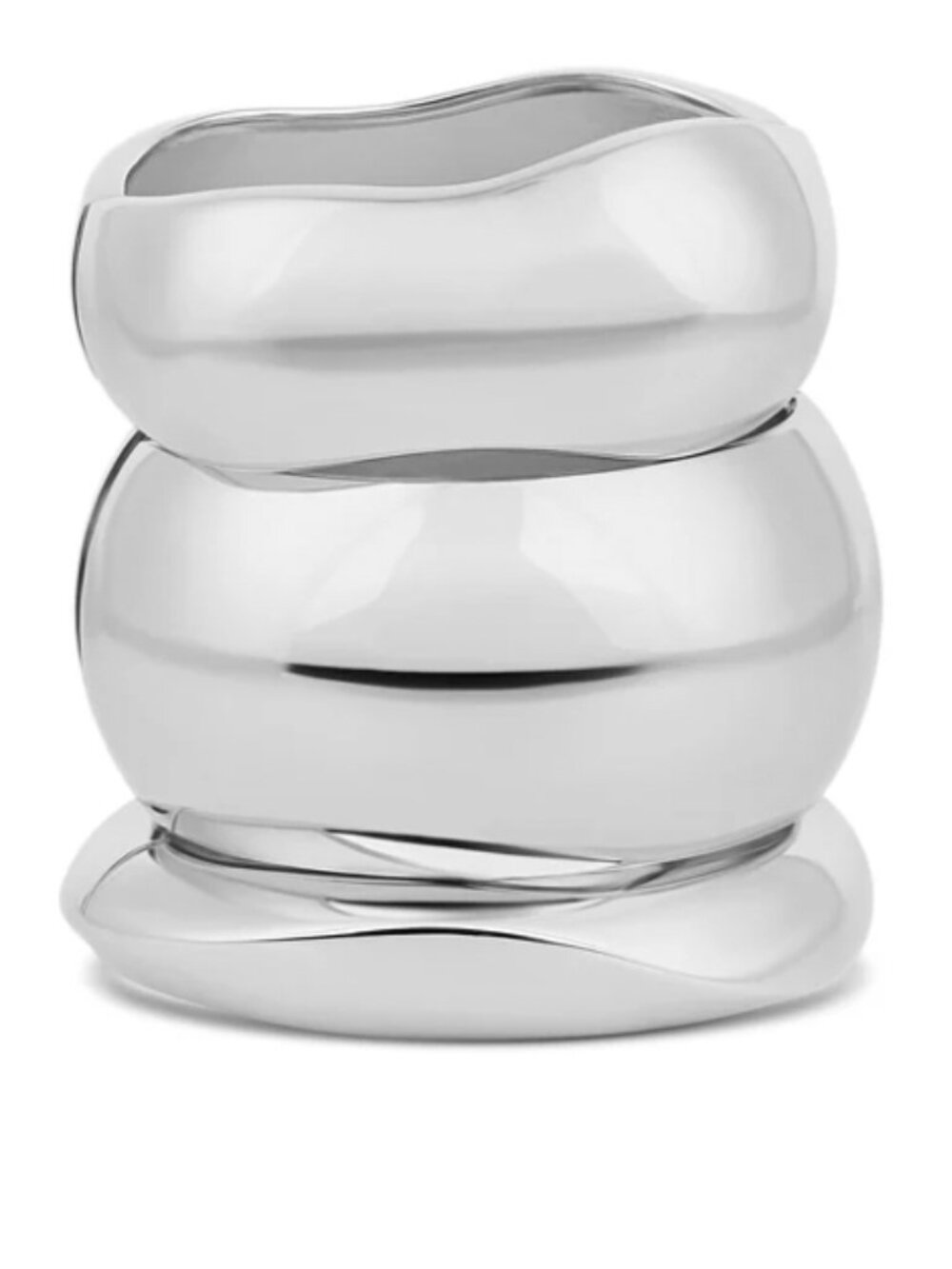Mayamar Luna Bangle Set Silver NWOT